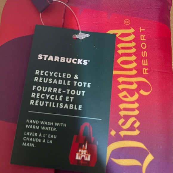 Disneyland Castle Starbucks Tote Bag - Picture 3 of 3